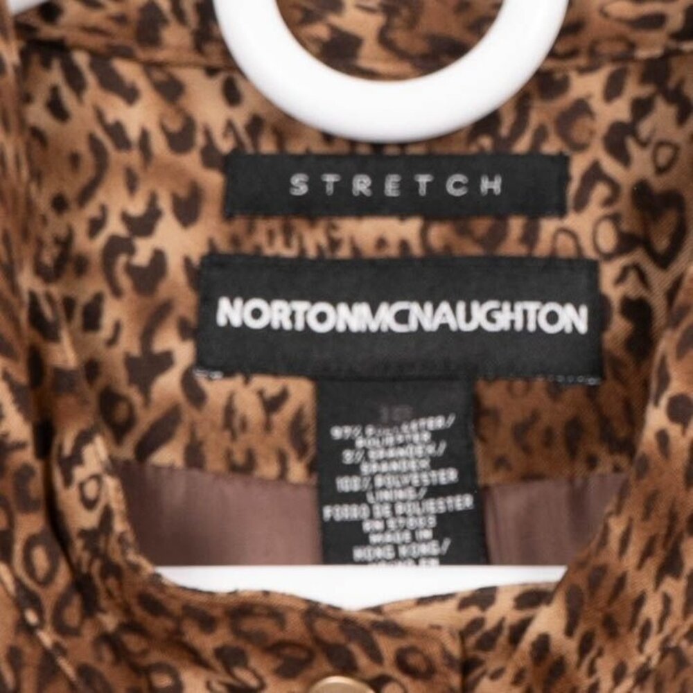 Y2K Leopard Print Jacket Pants Outfit 18 Brown Set Full Zip Napped Casual Pocket - Picture 8 of 9